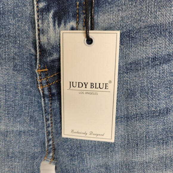 Judy Blue Women's Junior's Size 3 Jeans Boot Cut High Waist Raw Hem - Picture 5 of 9